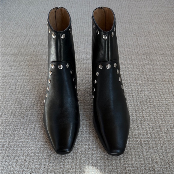 Madewell Shoes - Madewell Black Studded Leather Ankle Boots